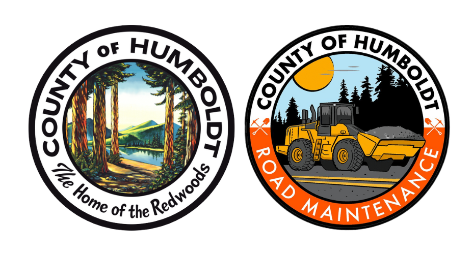 County of Humboldt and Humboldt County Public Works Roads Division logos combined