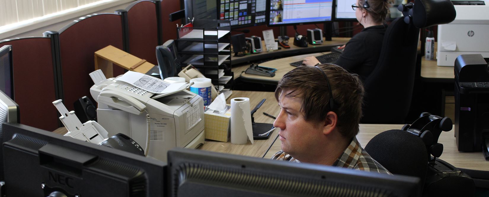 Dispatcher in the Emergency Communications Center