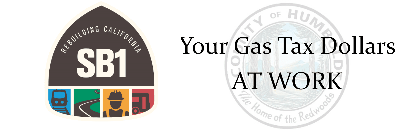 SB1 Gas Tax and Humboldt County logo