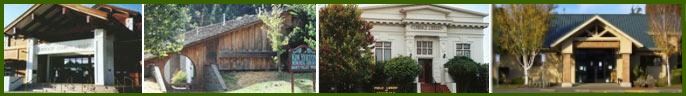 Eureka, Hoopa, Ferndale, and McKinleyville library entrances are pictured.