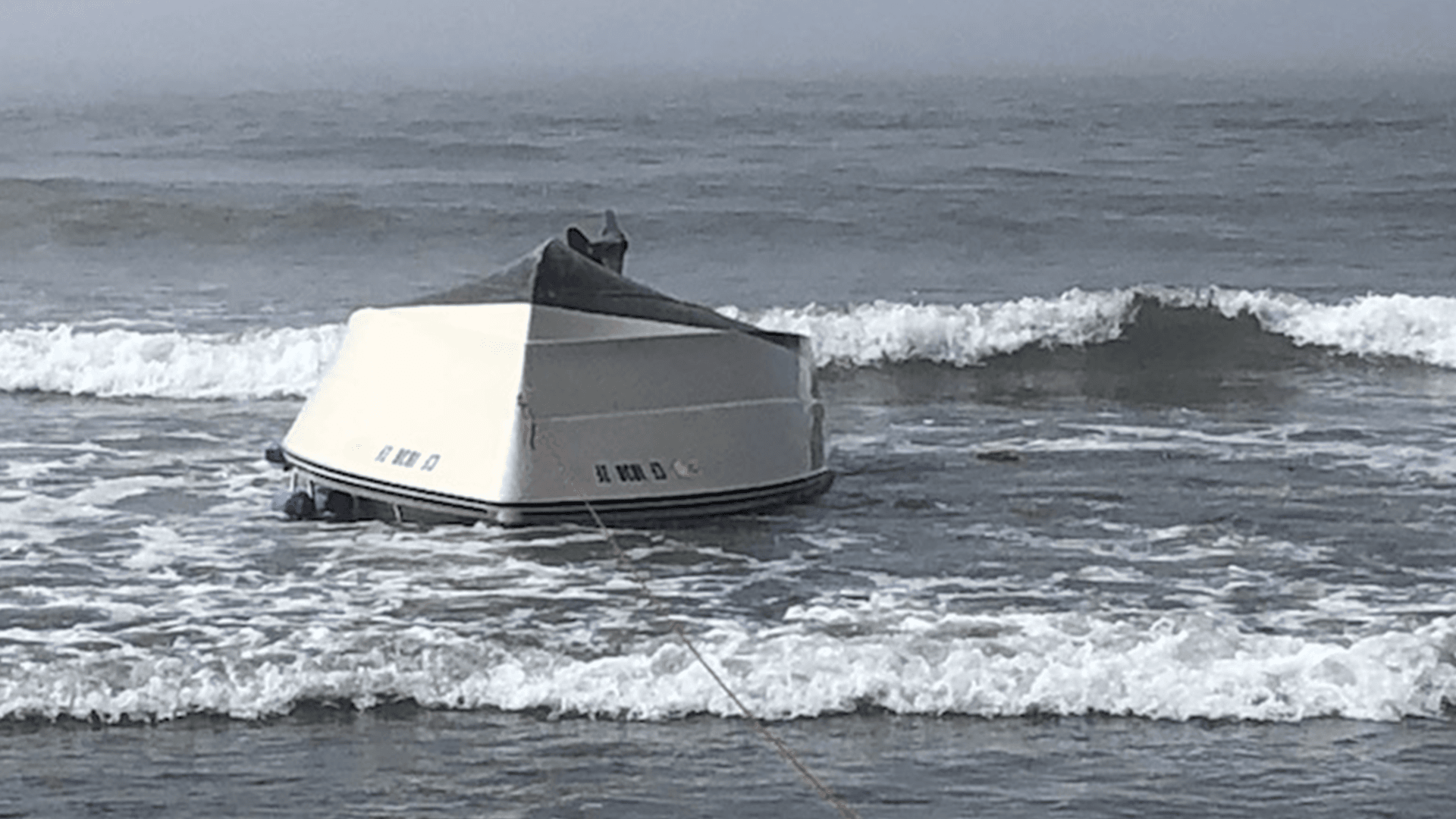 Capsized Boat