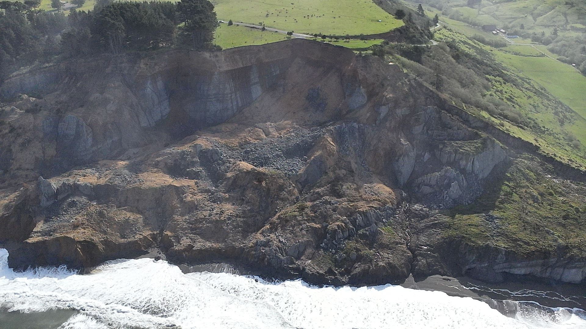 Centerville Road Slide at Fleener Creek