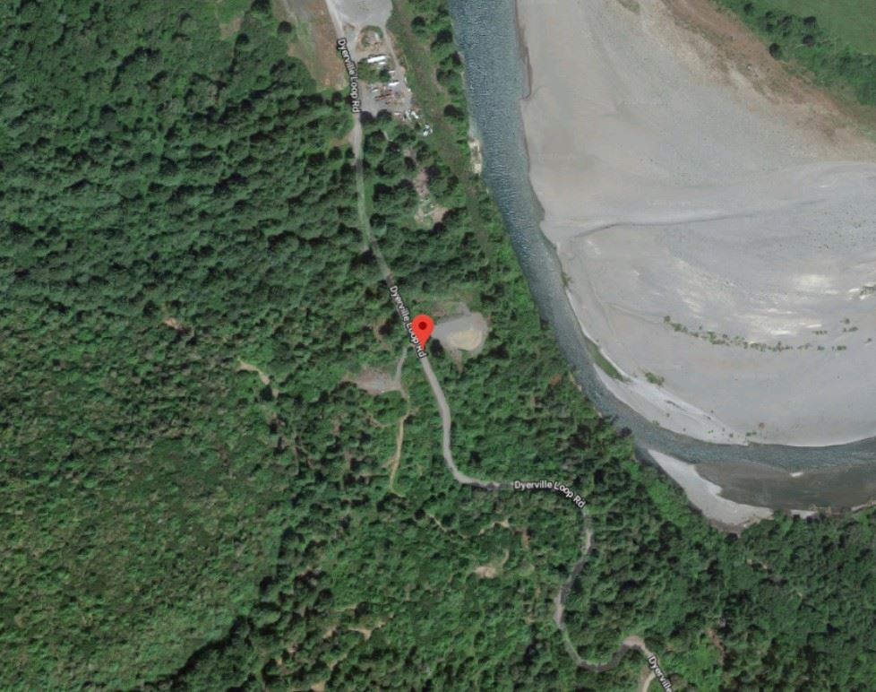Dyerville Loop Road map