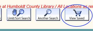 The view saved button near the top of the page