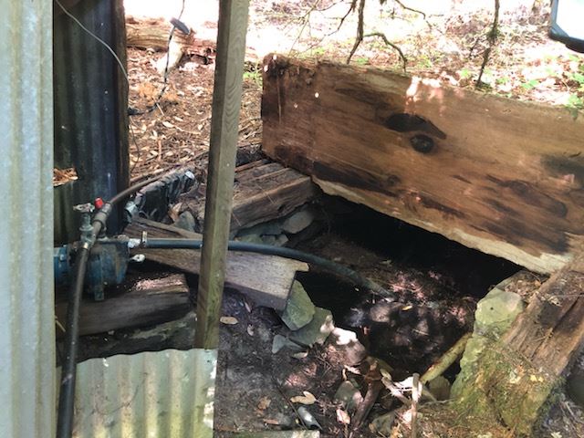 Active water diversion with pump