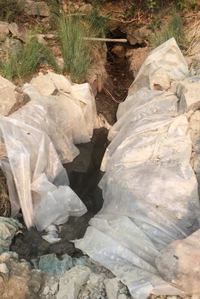  Water being diverted to cannabis grow