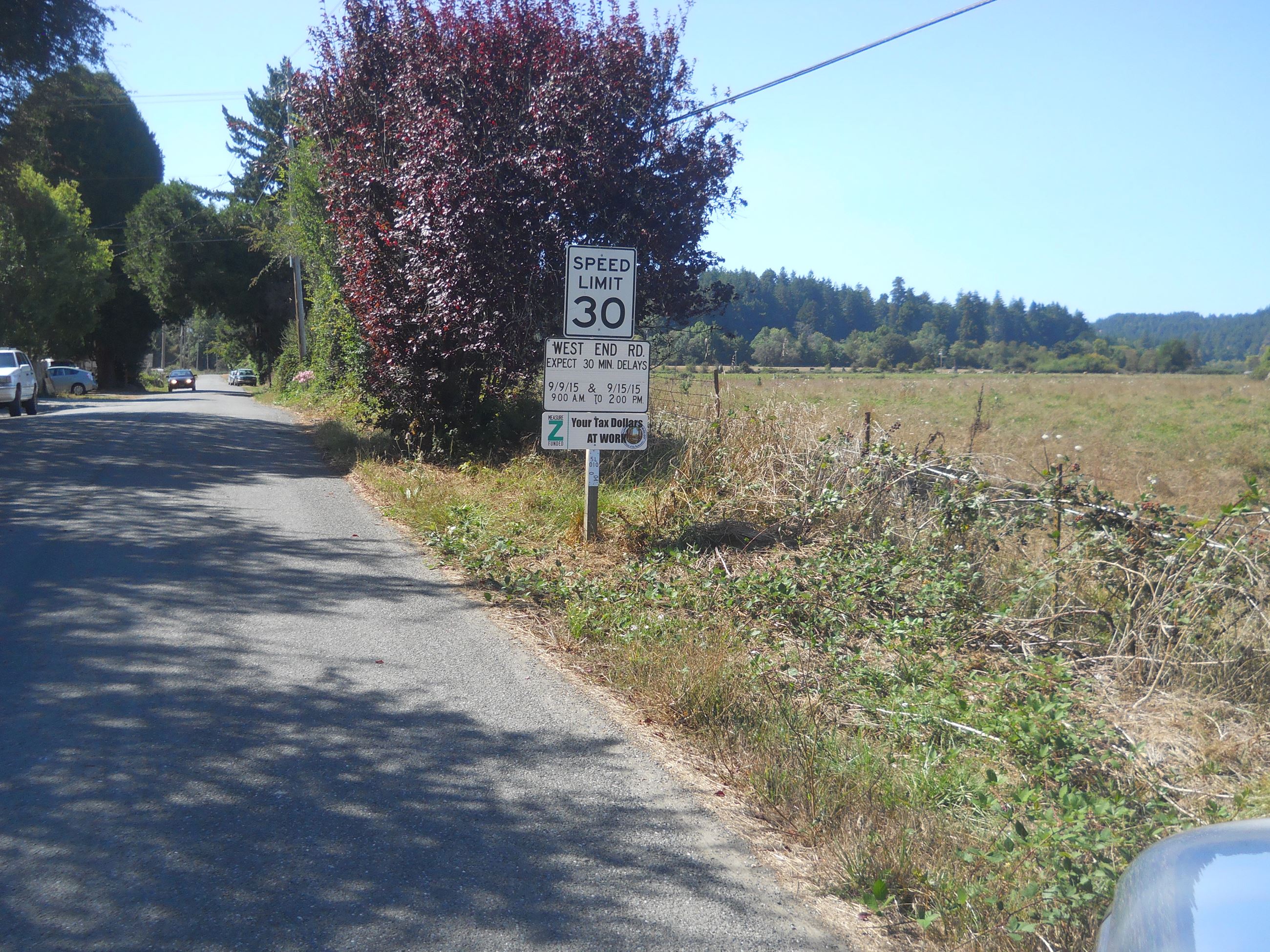 West End Road Repair