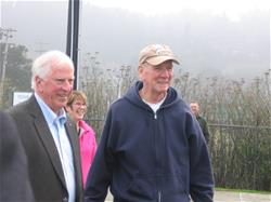 Supervisor Jimmy Smith, right, with Rep. Mike Thompson